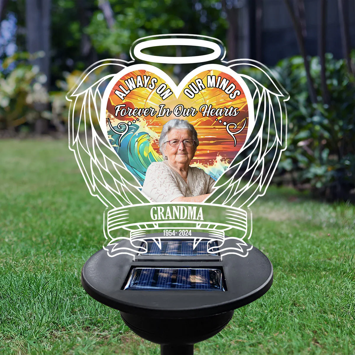 Custom Photo Always On Our Minds - Personalized Custom Solar Light - Image 2