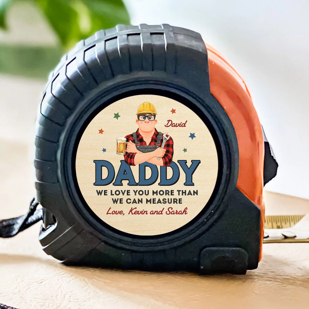 Dad Builds Better Memories - Personalized Custom Tape Measure