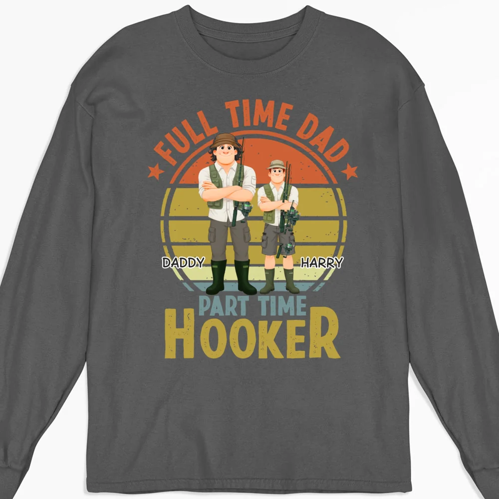 Dad Catches Bigger Stories - Personalized Custom Shirt - Image 11