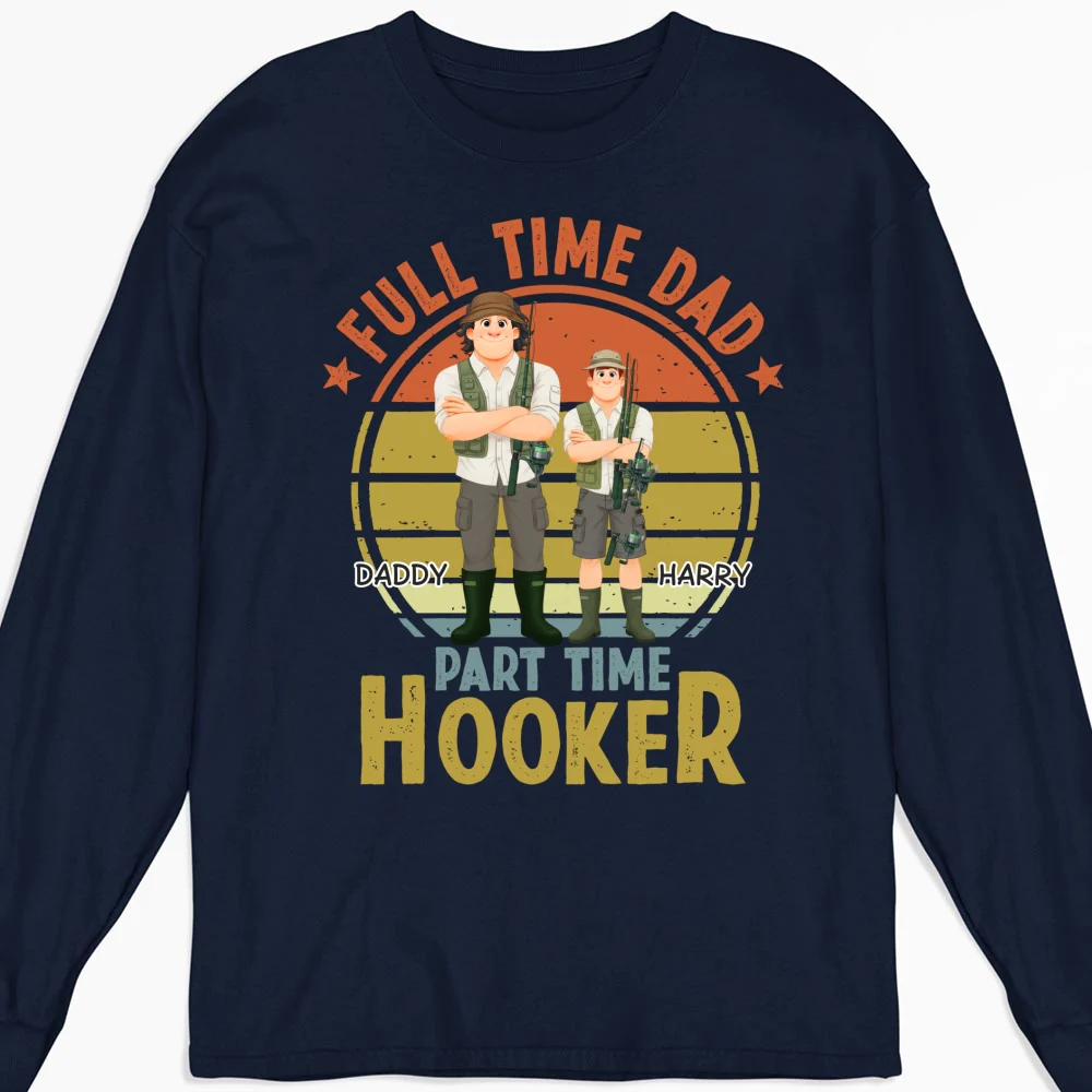 Dad Catches Bigger Stories - Personalized Custom Shirt - Image 12
