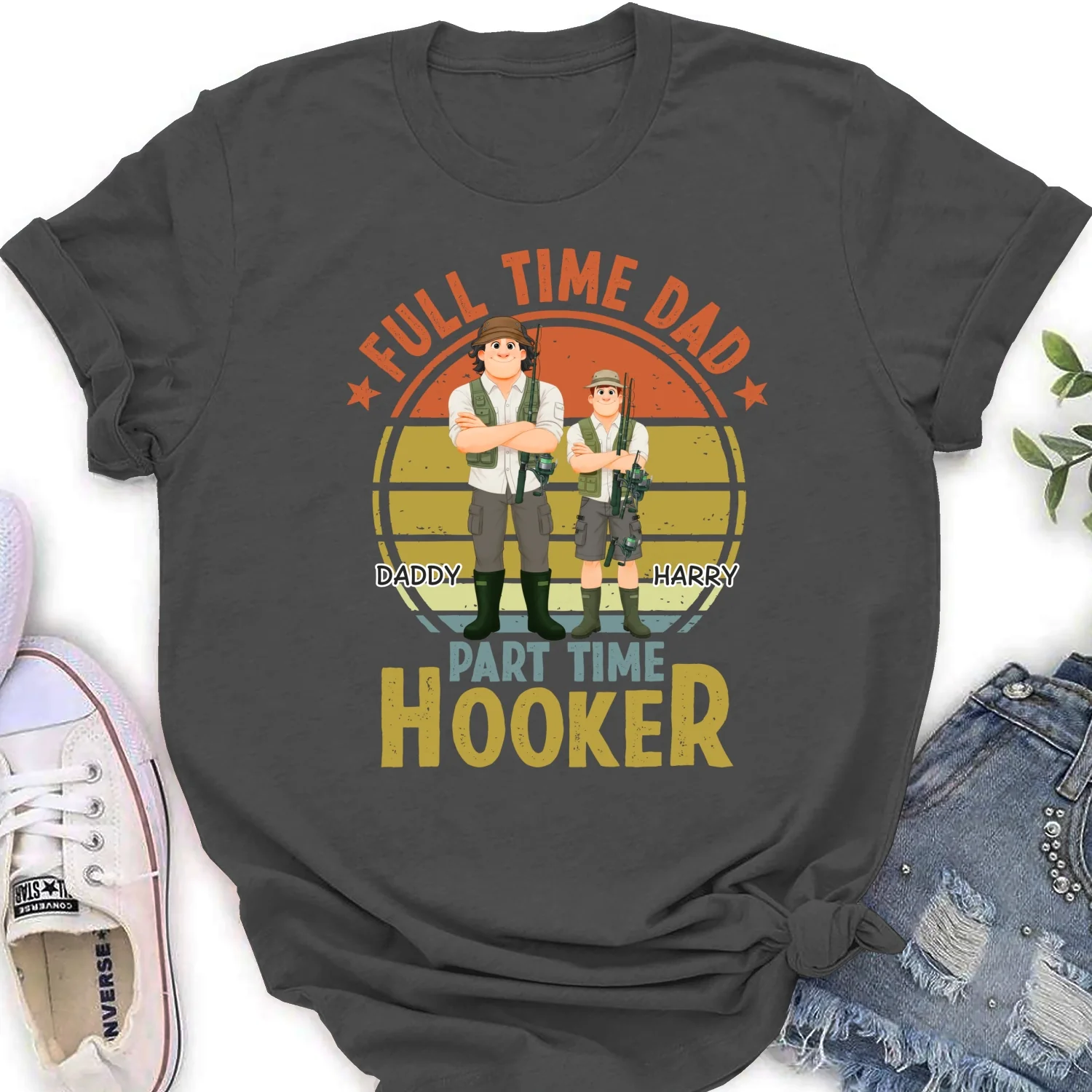 Dad Catches Bigger Stories - Personalized Custom Shirt - Image 17