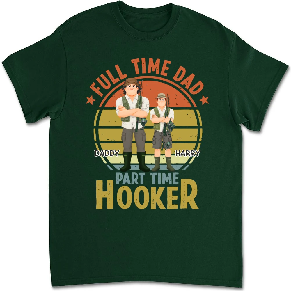 Dad Catches Bigger Stories - Personalized Custom Shirt - Image 8