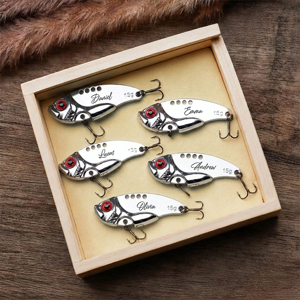 Dad Grandpa Greatest Catch - Personalized Custom Fishing Lure - Image 3