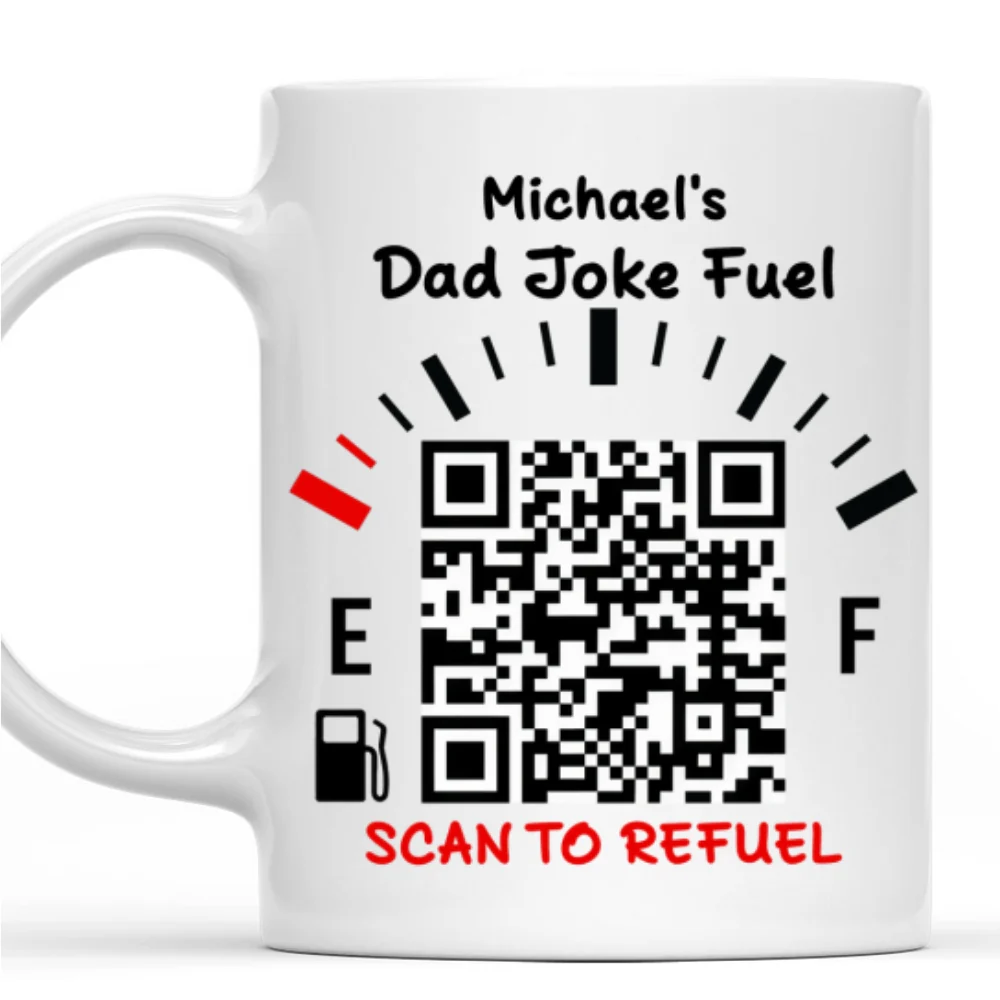 Dad Joke Fuel - Personalized Custom Coffee Mug - Image 10