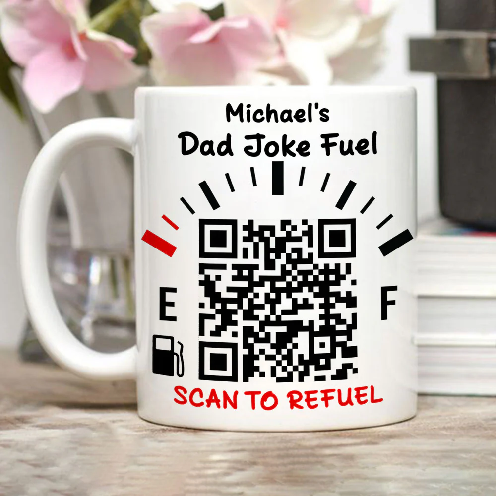 Dad Joke Fuel - Personalized Custom Coffee Mug - Image 6
