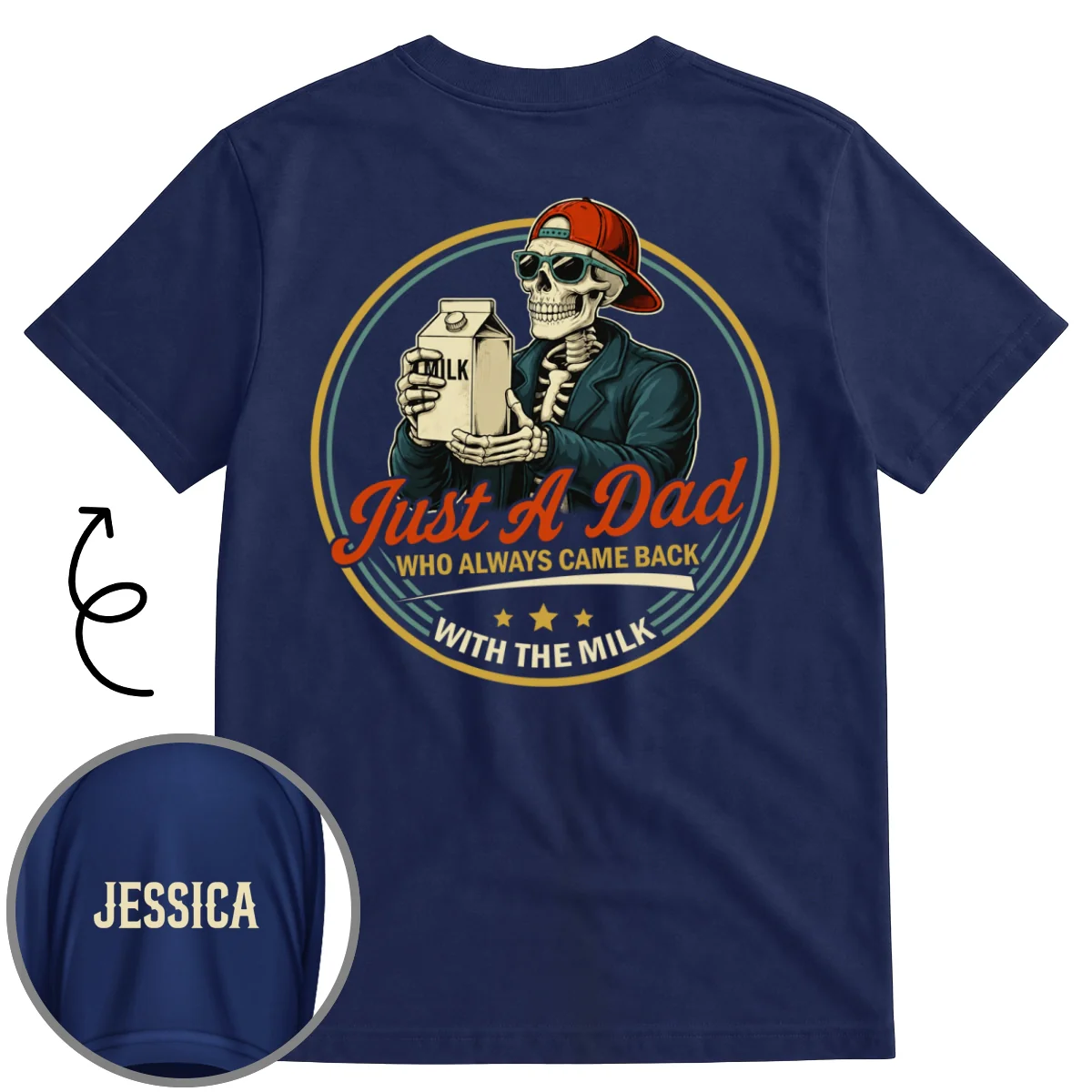 Dad Joke - Personalized Custom Shirt With Design On Sleeve - Image 10