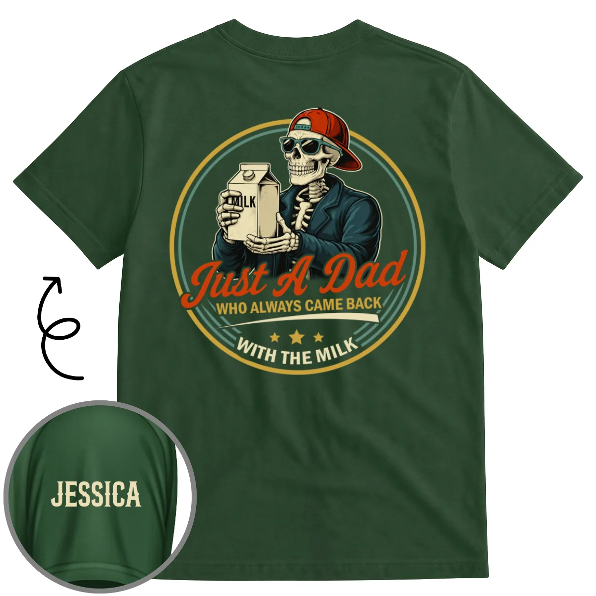 Dad Joke - Personalized Custom Shirt With Design On Sleeve - Image 9