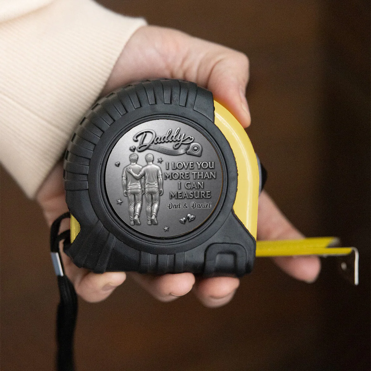 Dad Love - Personalized Custom Tape Measure - Image 2