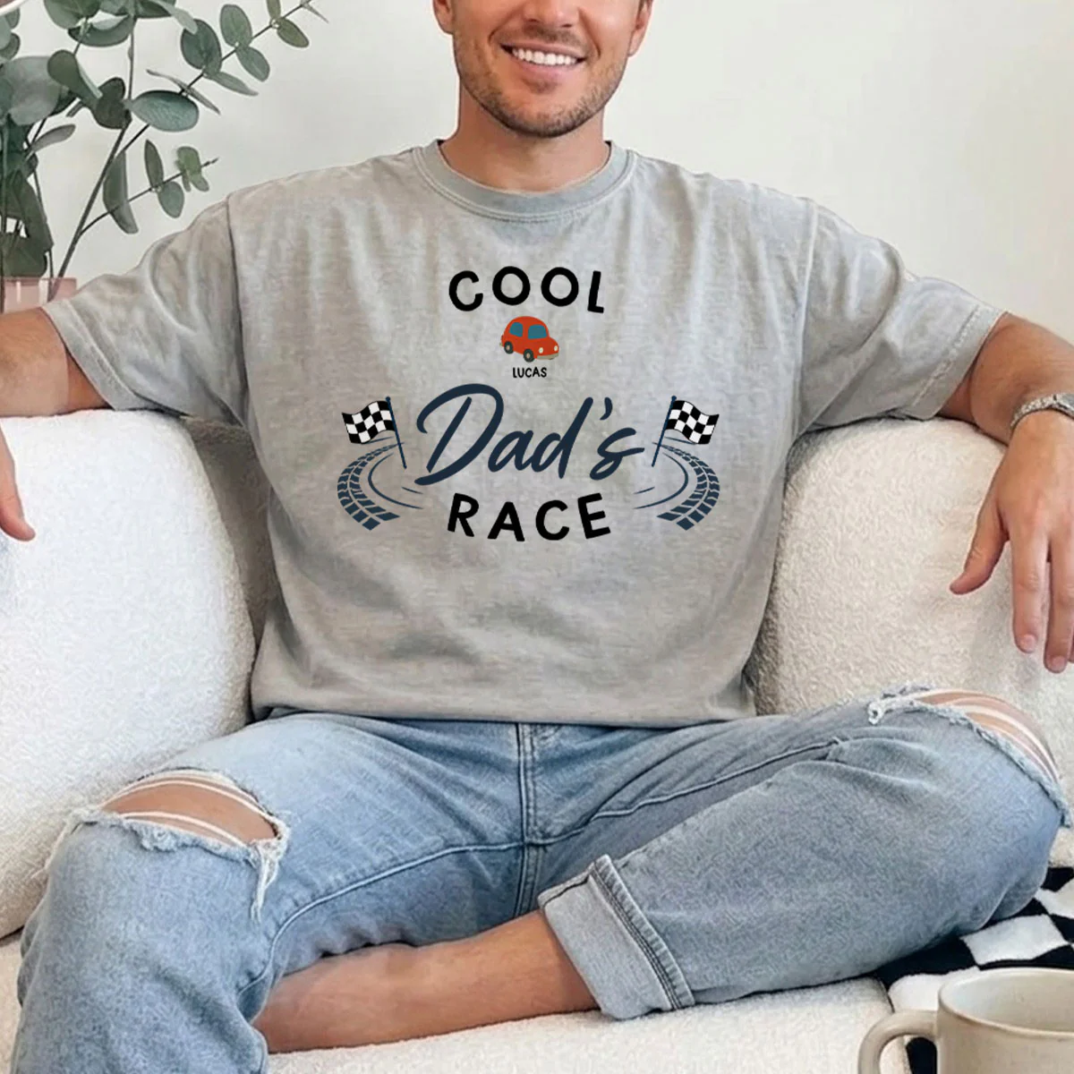 Dad Race - Personalized Custom Shirt - Image 4