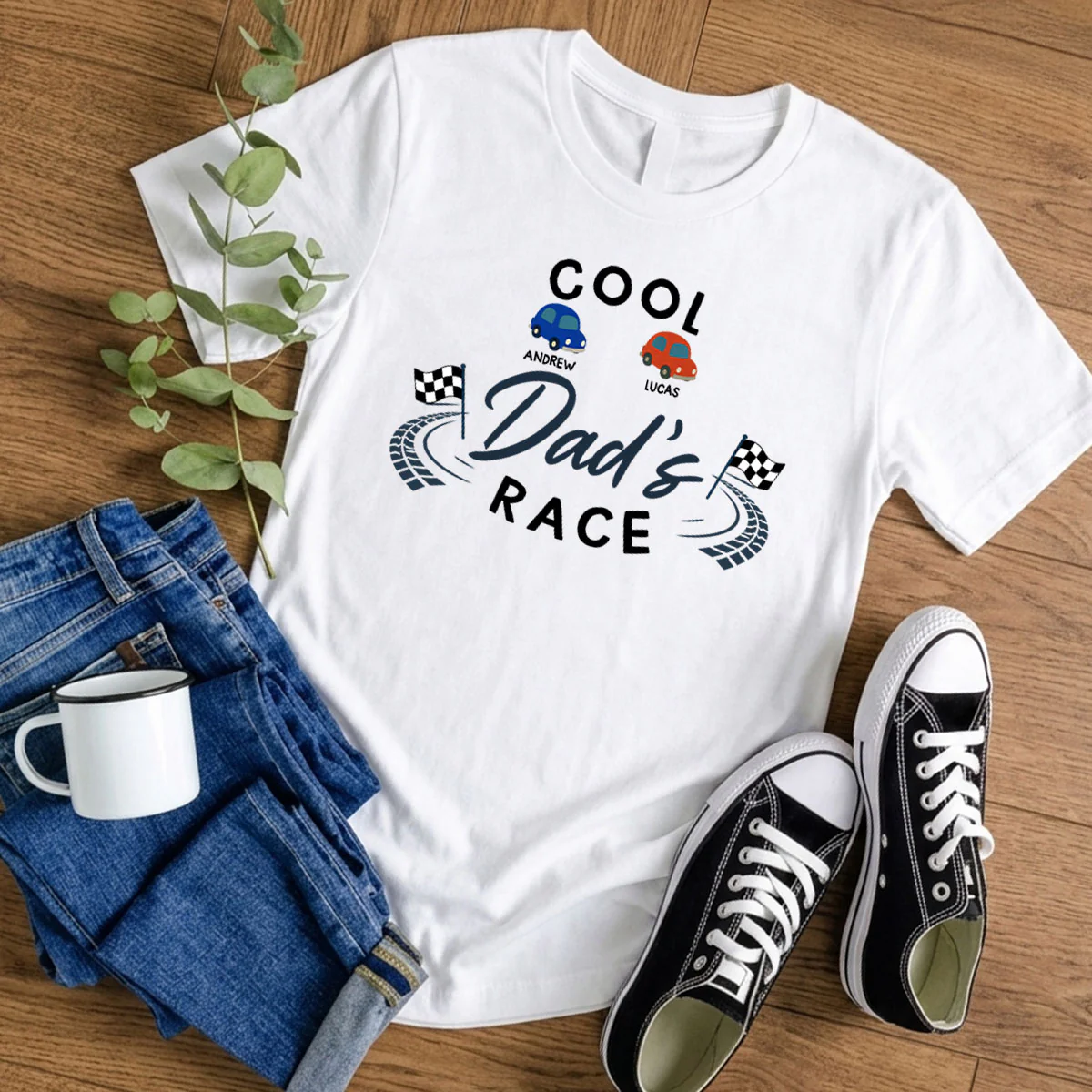 Dad Race - Personalized Custom Shirt - Image 5
