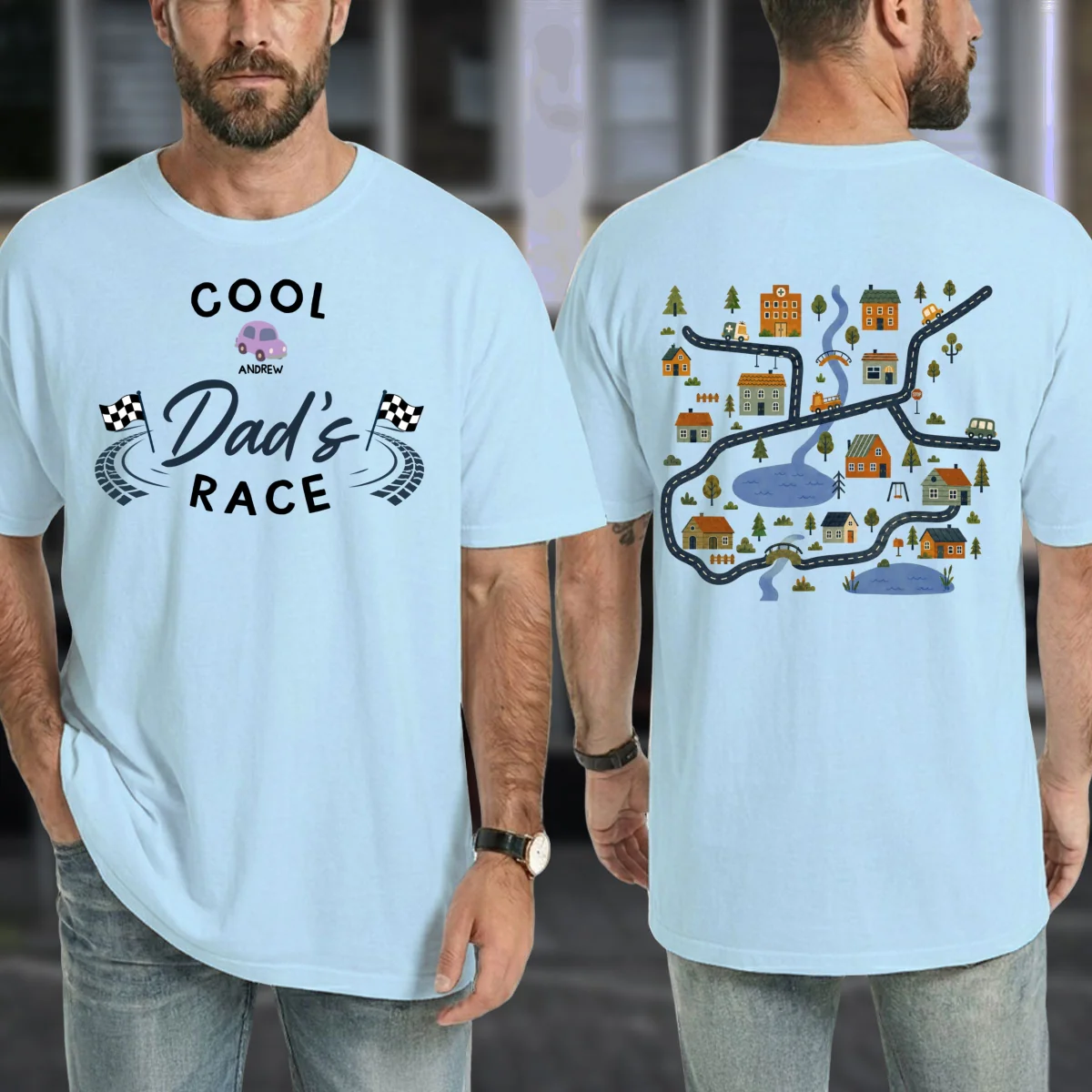 Dad Race - Personalized Custom Shirt - Image 9