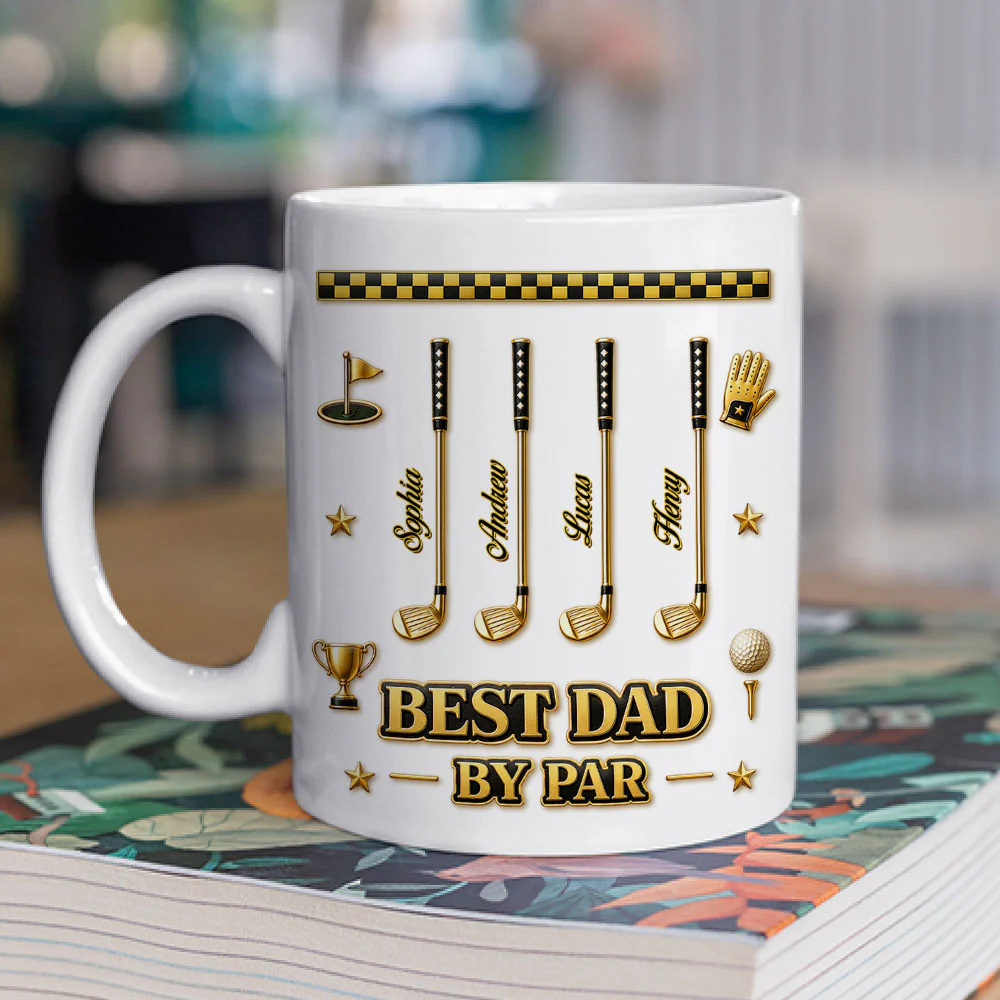 Dad You Are A Hole In One - Personalized Custom 3D Effect Mug - Image 2