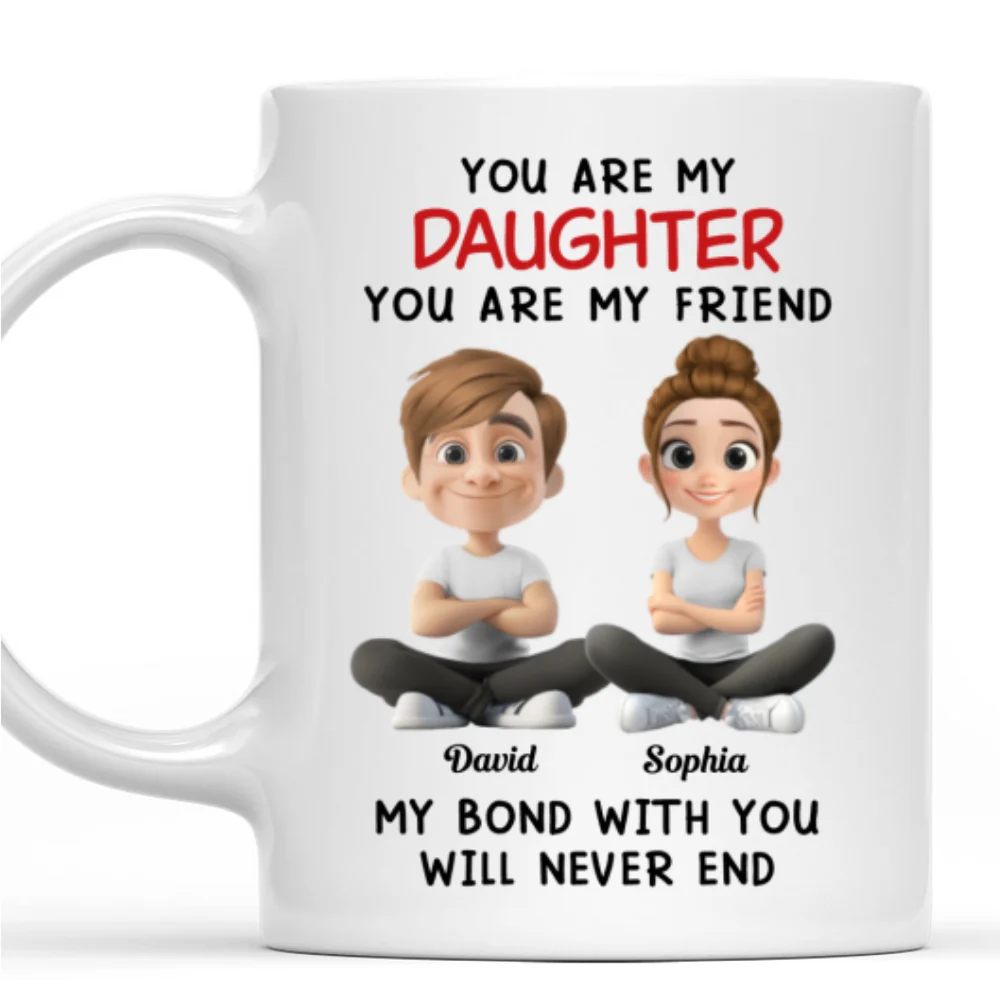 Daddy And Daughter - Personalized Custom Coffee Mug - Image 8