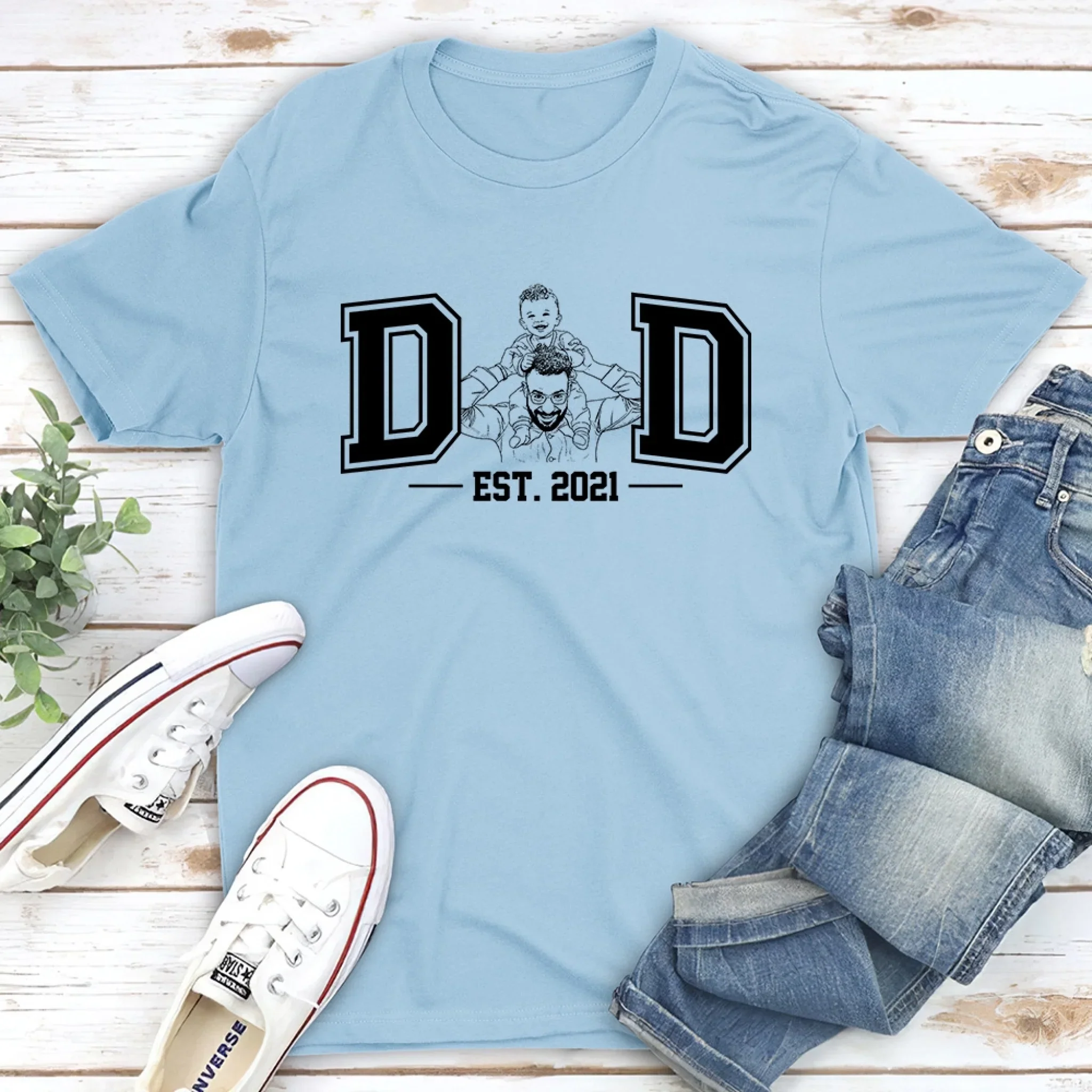Daddy Love - Personalized Custom Shirt - Image 2