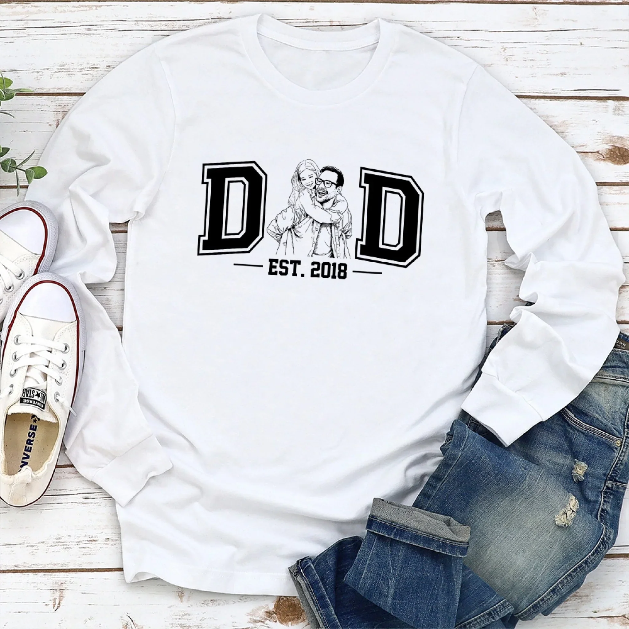Daddy Love - Personalized Custom Shirt - Image 3