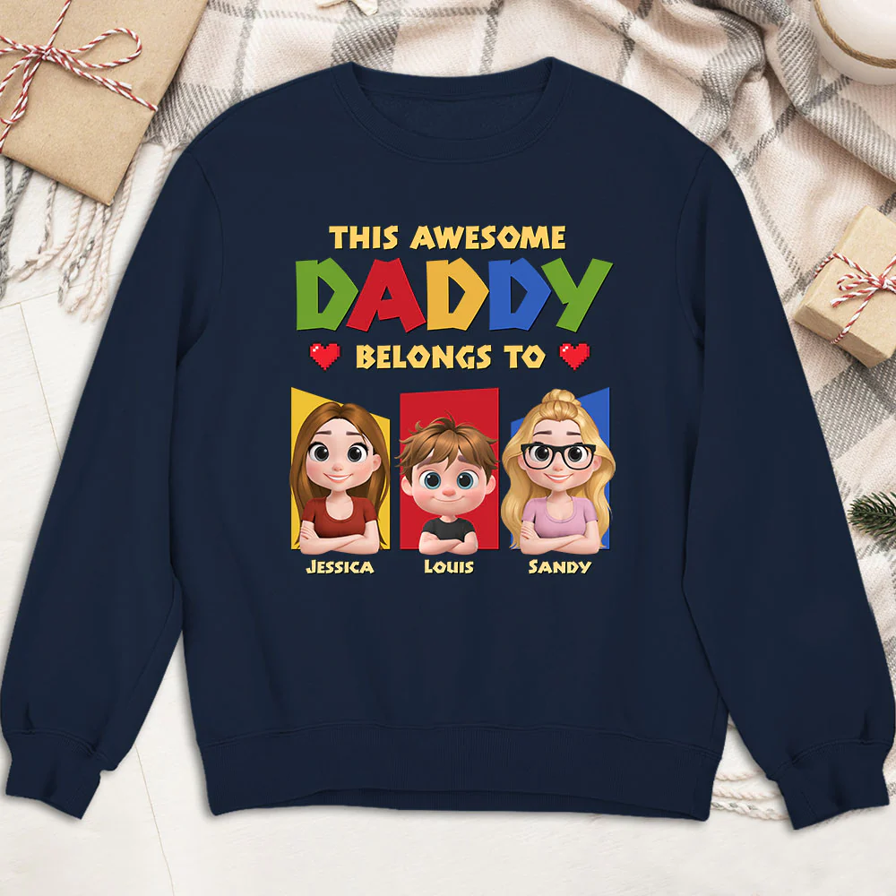 Daddy Is The Best - Personalized Custom Shirt - Image 5