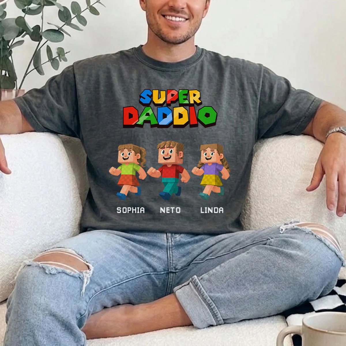 Daddy Play Game With Us - Personalized Custom Shirt - Image 3