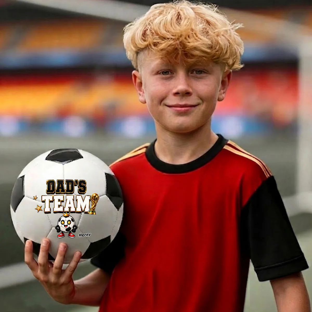 Daddy Team - Personalized Custom Soccer Ball - Image 5