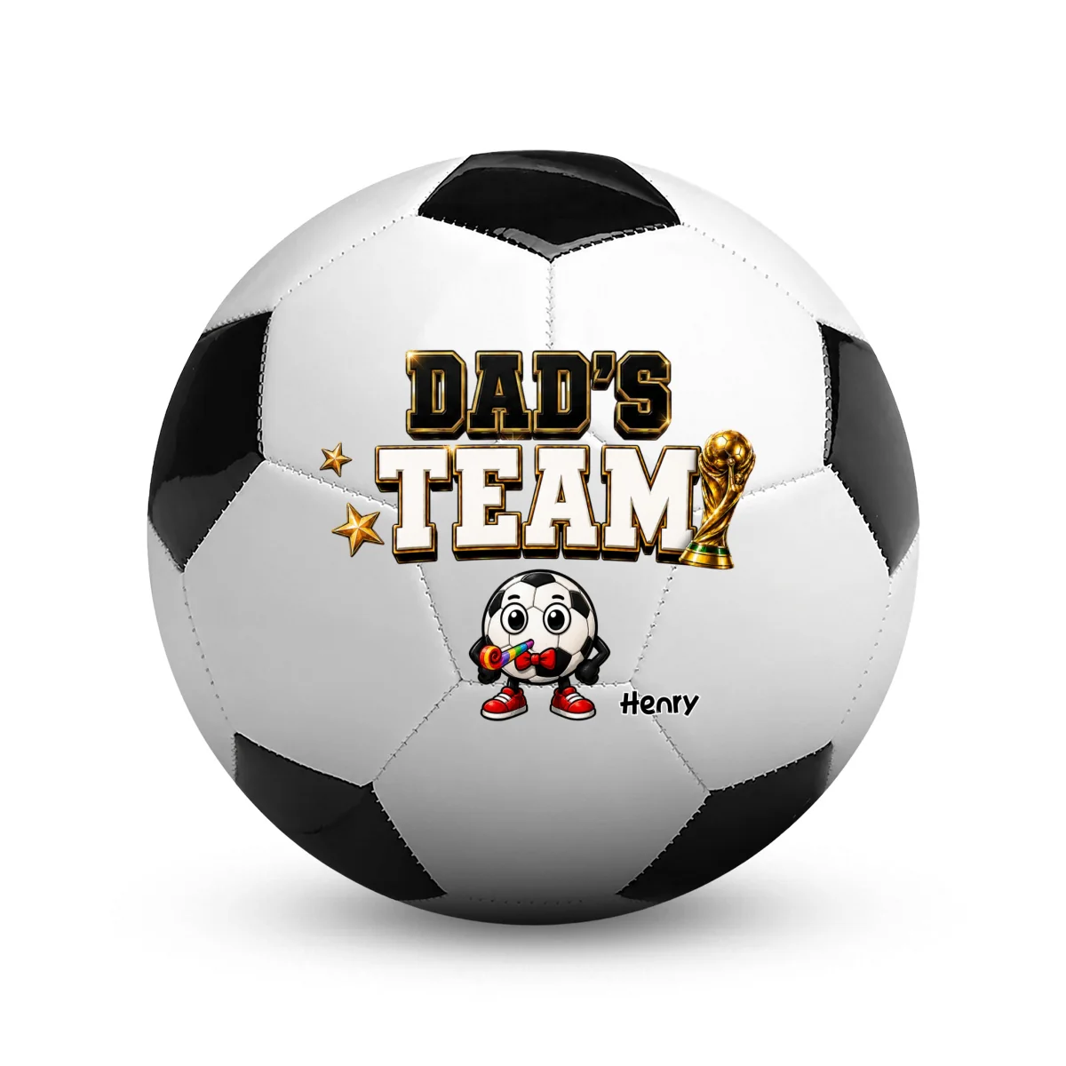 Daddy Team - Personalized Custom Soccer Ball - Image 8