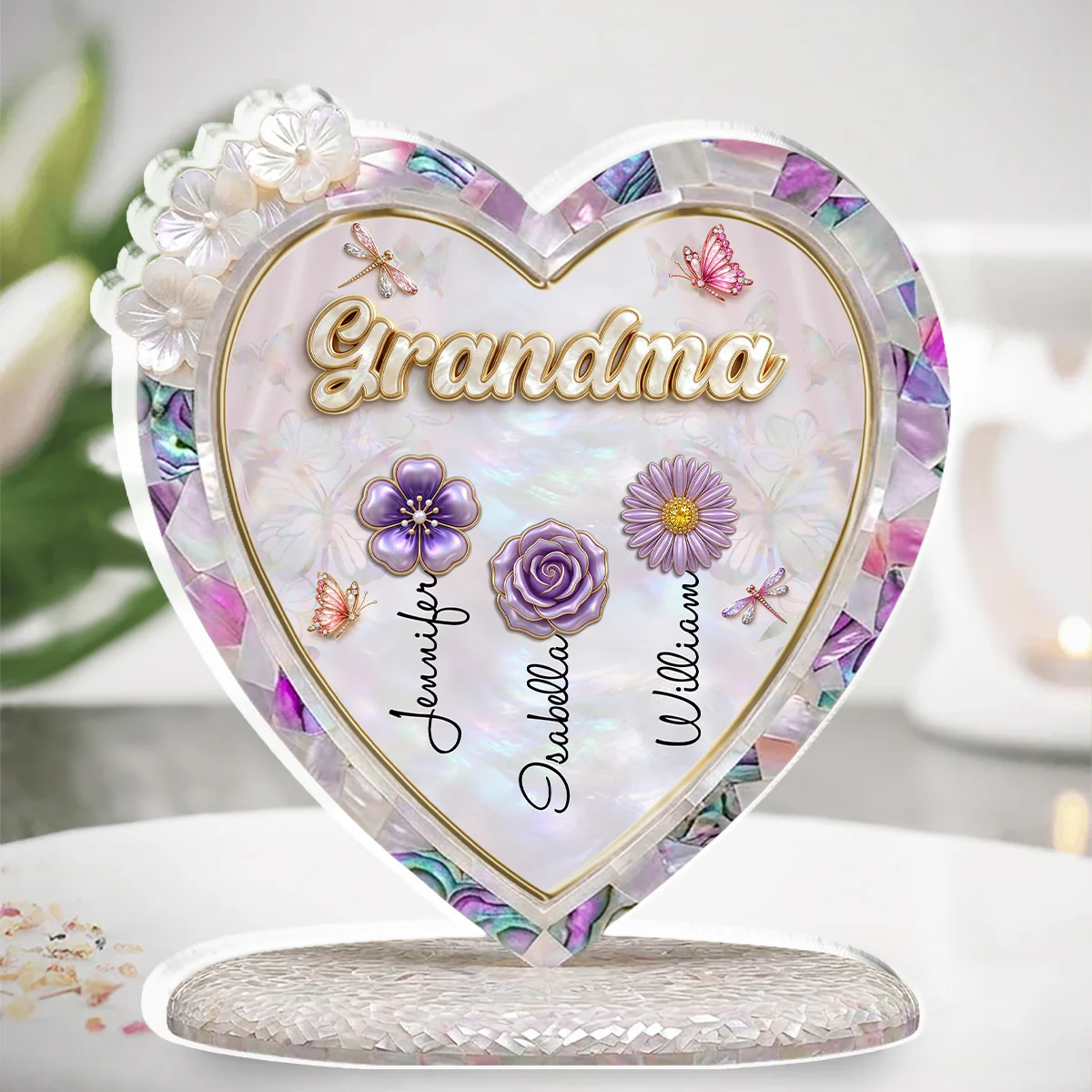 Dear Mom Grandma - Personalized Custom Acrylic Plaque
