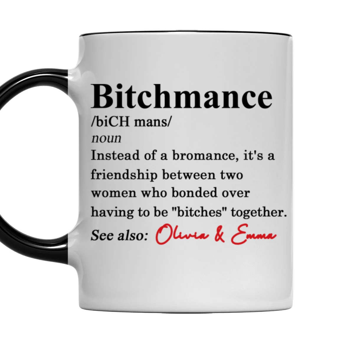 Definition A Friendship - Personalized Custom Accent Mug - Image 6