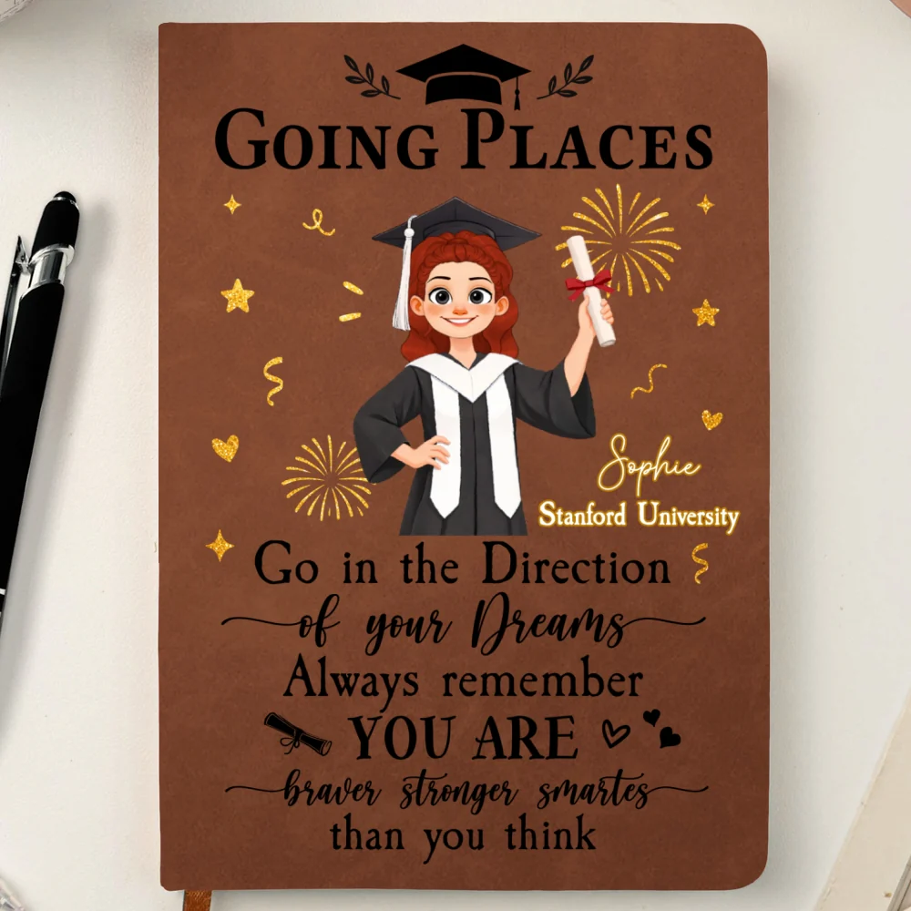 Degree In Hand - Personalized Custom Leather Journal - Image 8