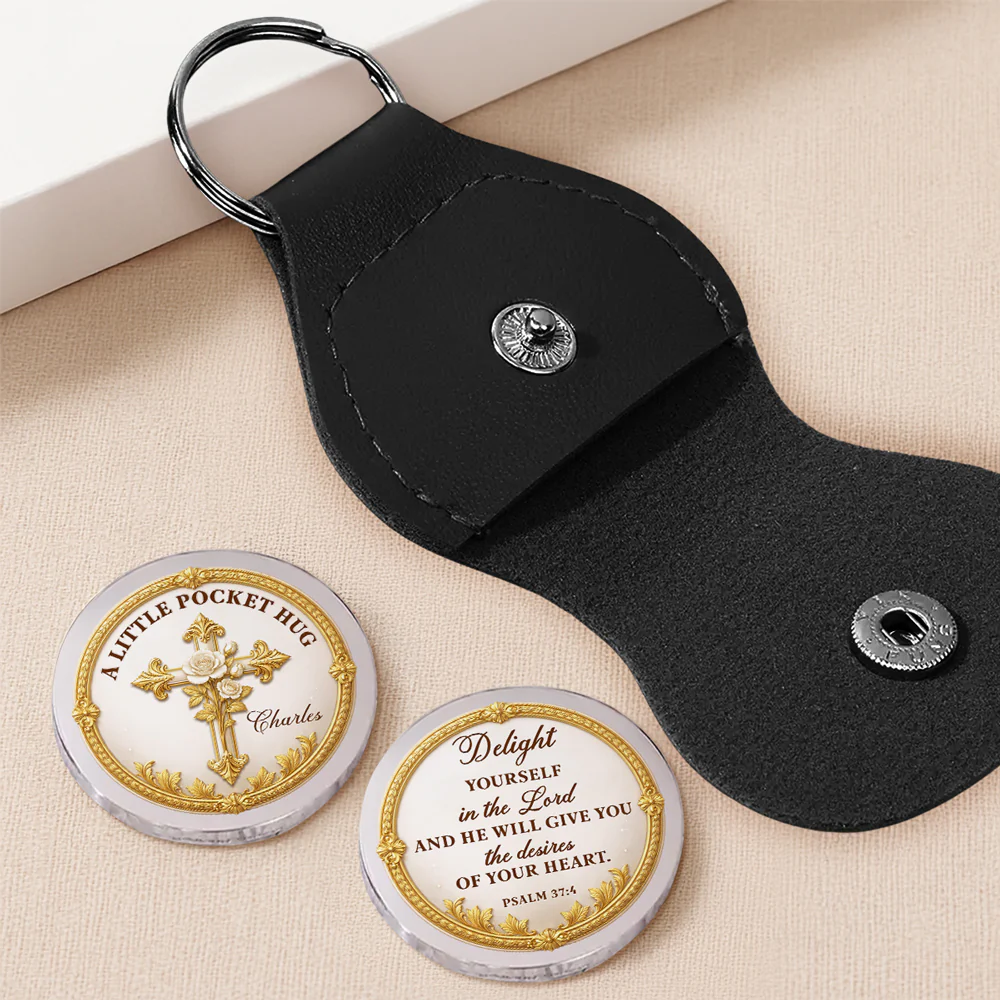 Delight Yourself In The Lord - Personalized Custom 3D Effect Pocket Hug - Image 4