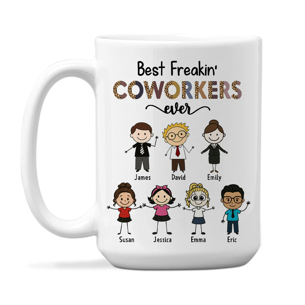 Desk Buddies Forever - Personalized Custom Coffee Mug - Image 2