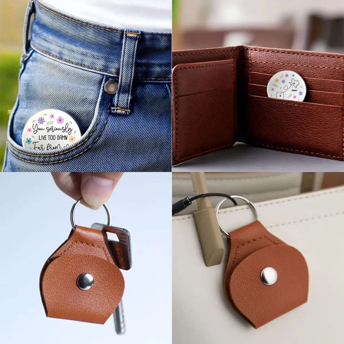 Distance Is Seriously Rude - Personalized Custom Pocket Hug - Image 4