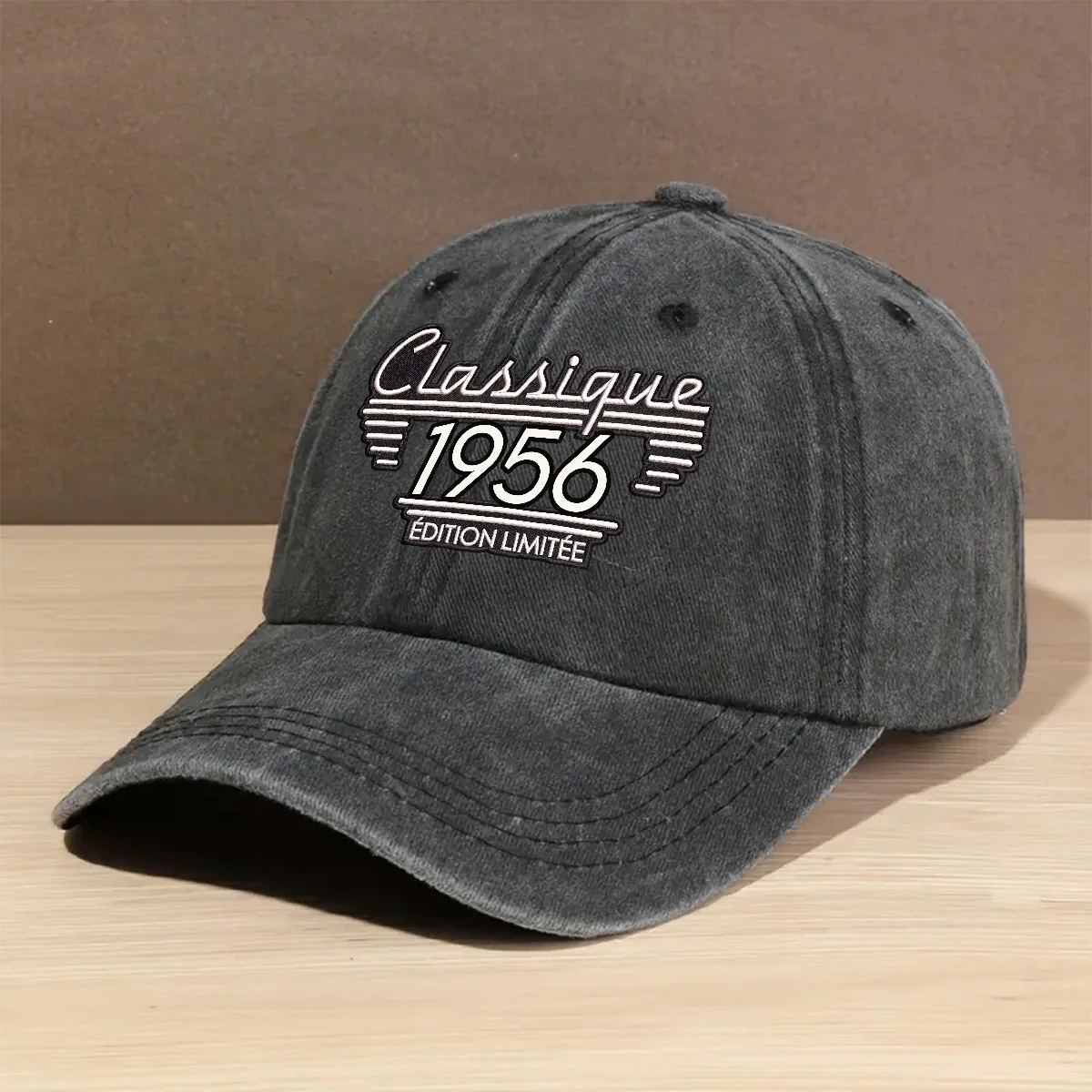 Édition Classique - Casquette En Denim Vintage Délavé Personnalisée - Image 2