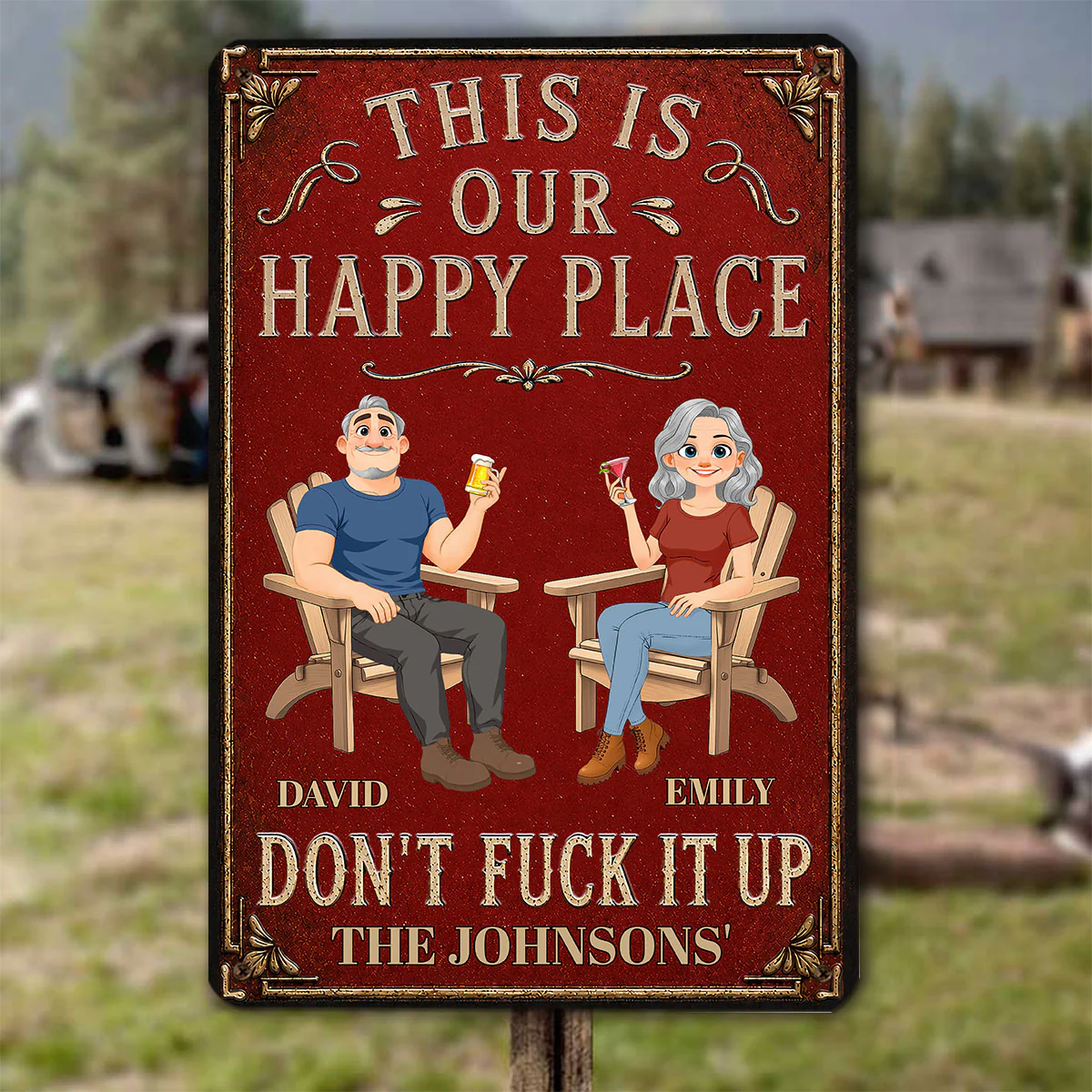Do Not Ruin It - Personalized Custom Metal Sign - Image 6