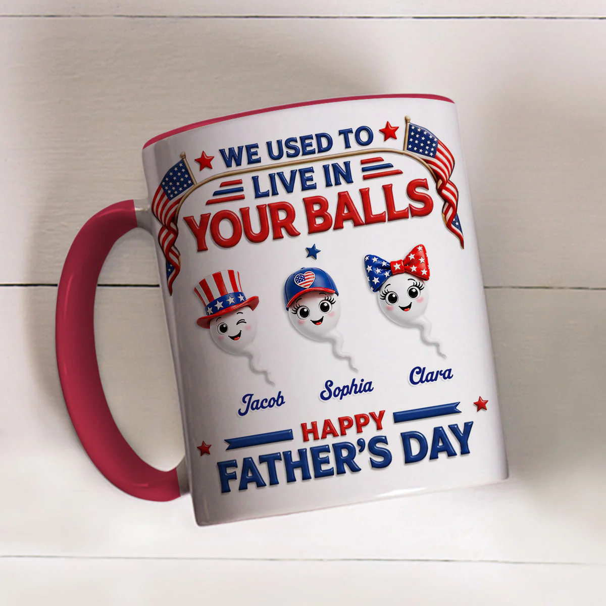 Do You Remember Us - Personalized Custom 3D Effect Accent Mug - Image 4