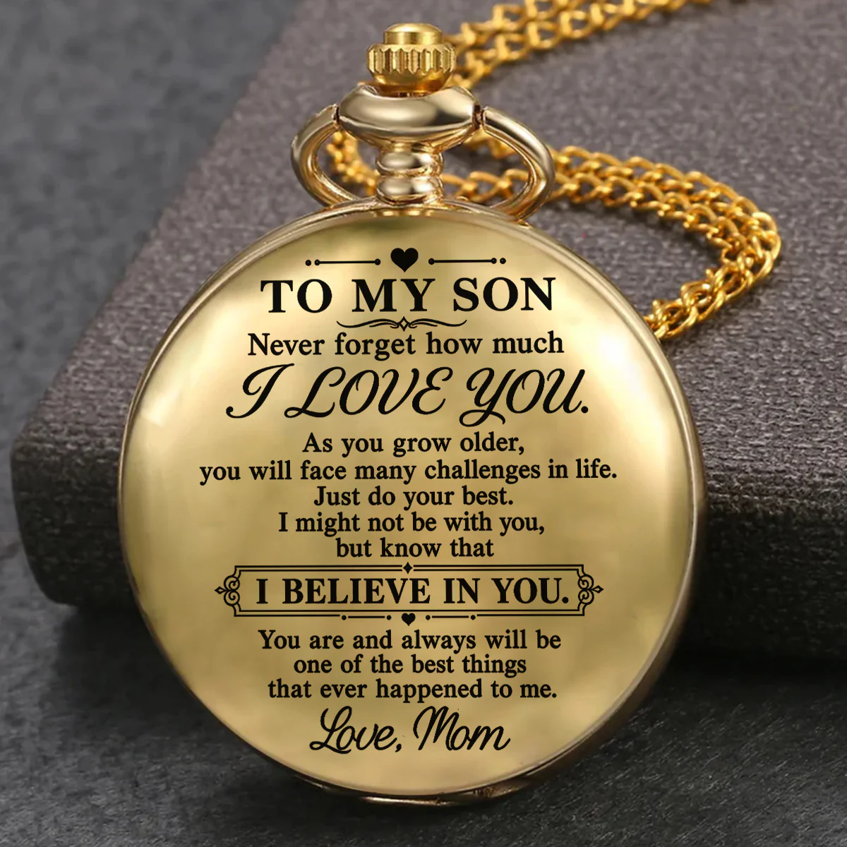 Do Your Best - Personalized Custom Print Pocket Watch
