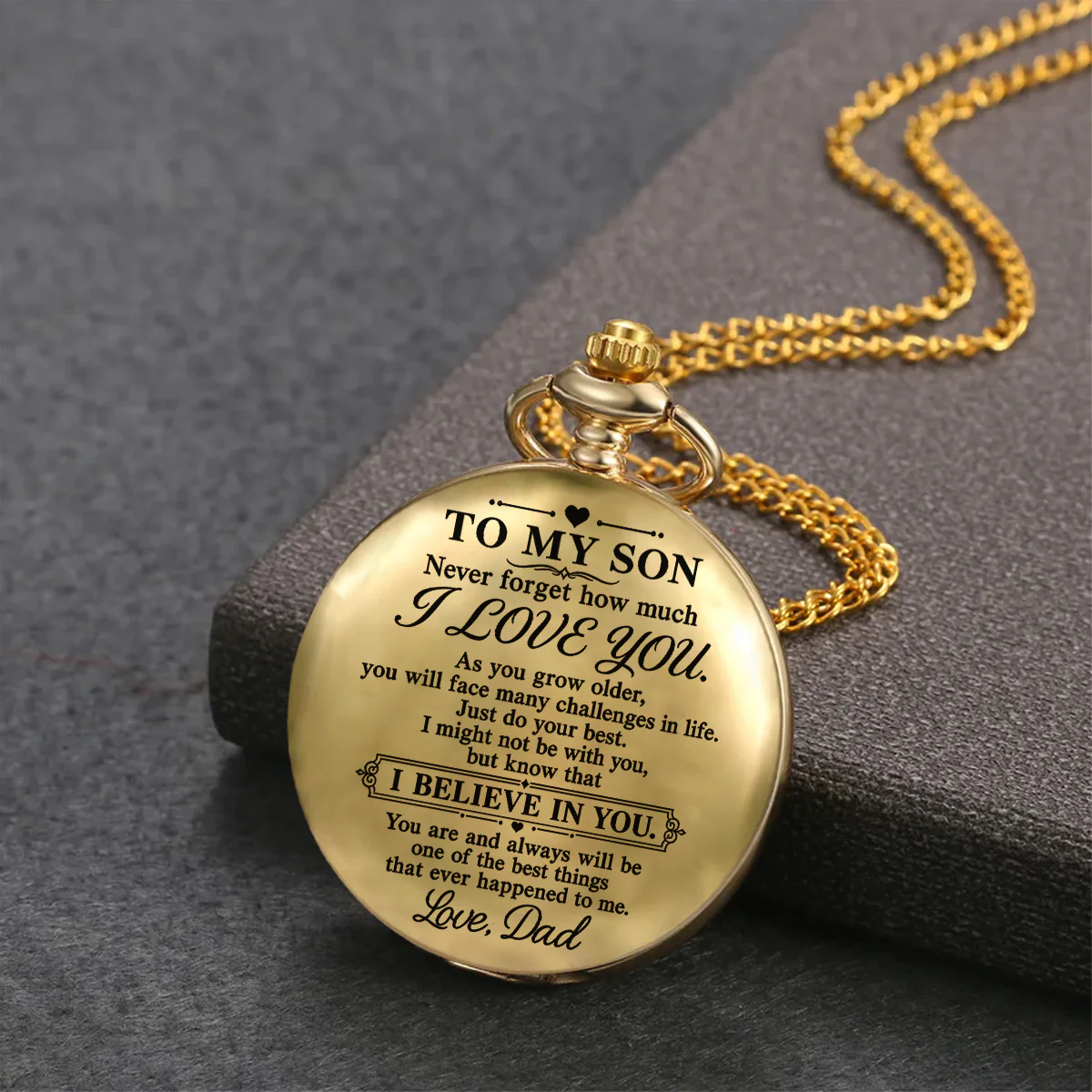 Do Your Best - Personalized Custom Print Pocket Watch - Image 3