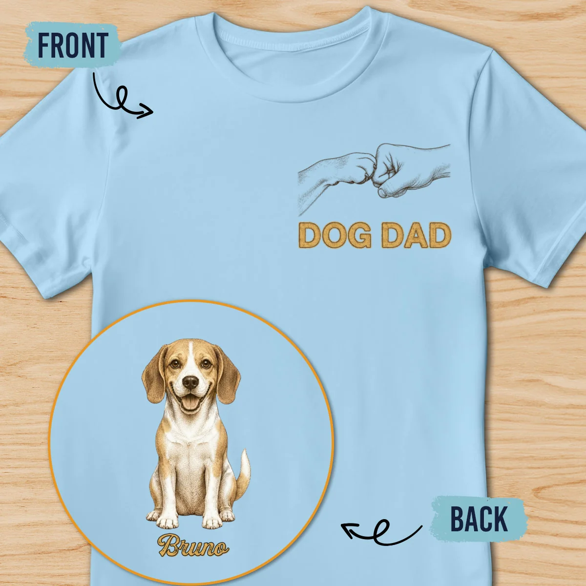 Dog Dad Classic - Personalized Custom Shirt - Image 12