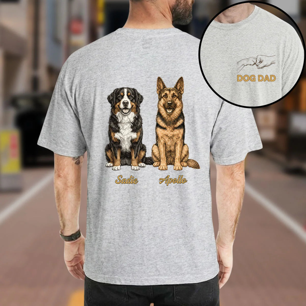 Dog Dad Classic - Personalized Custom Shirt - Image 2