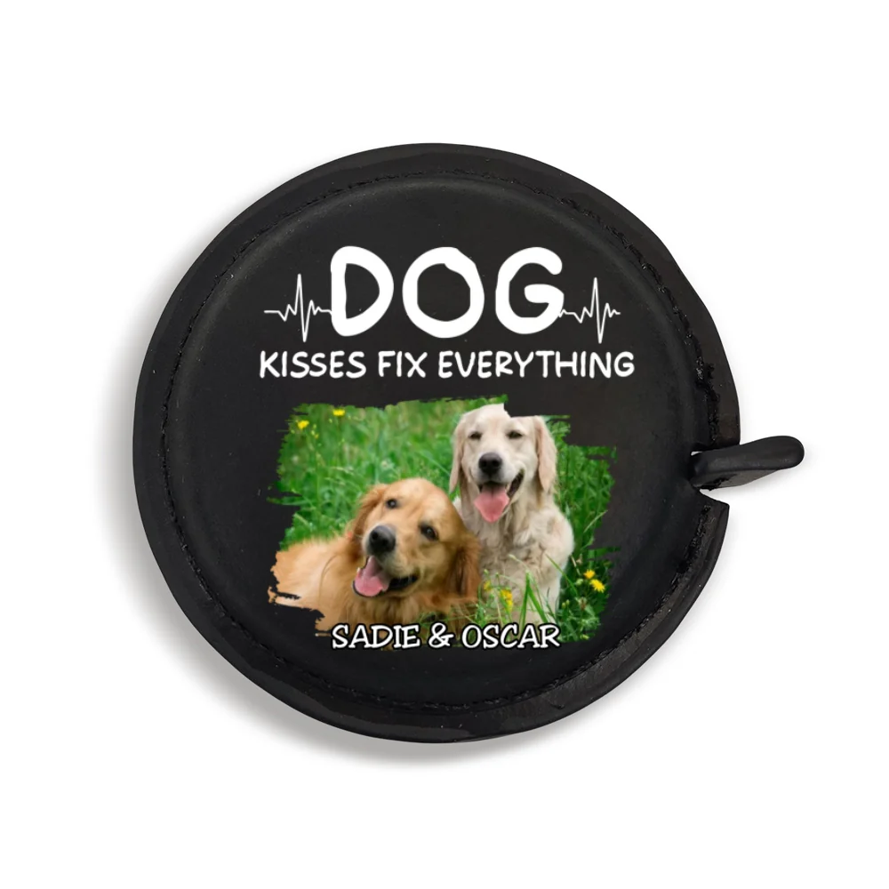 Dog Kisses Photo - Personalized Custom Leather Tape Measure - Image 10