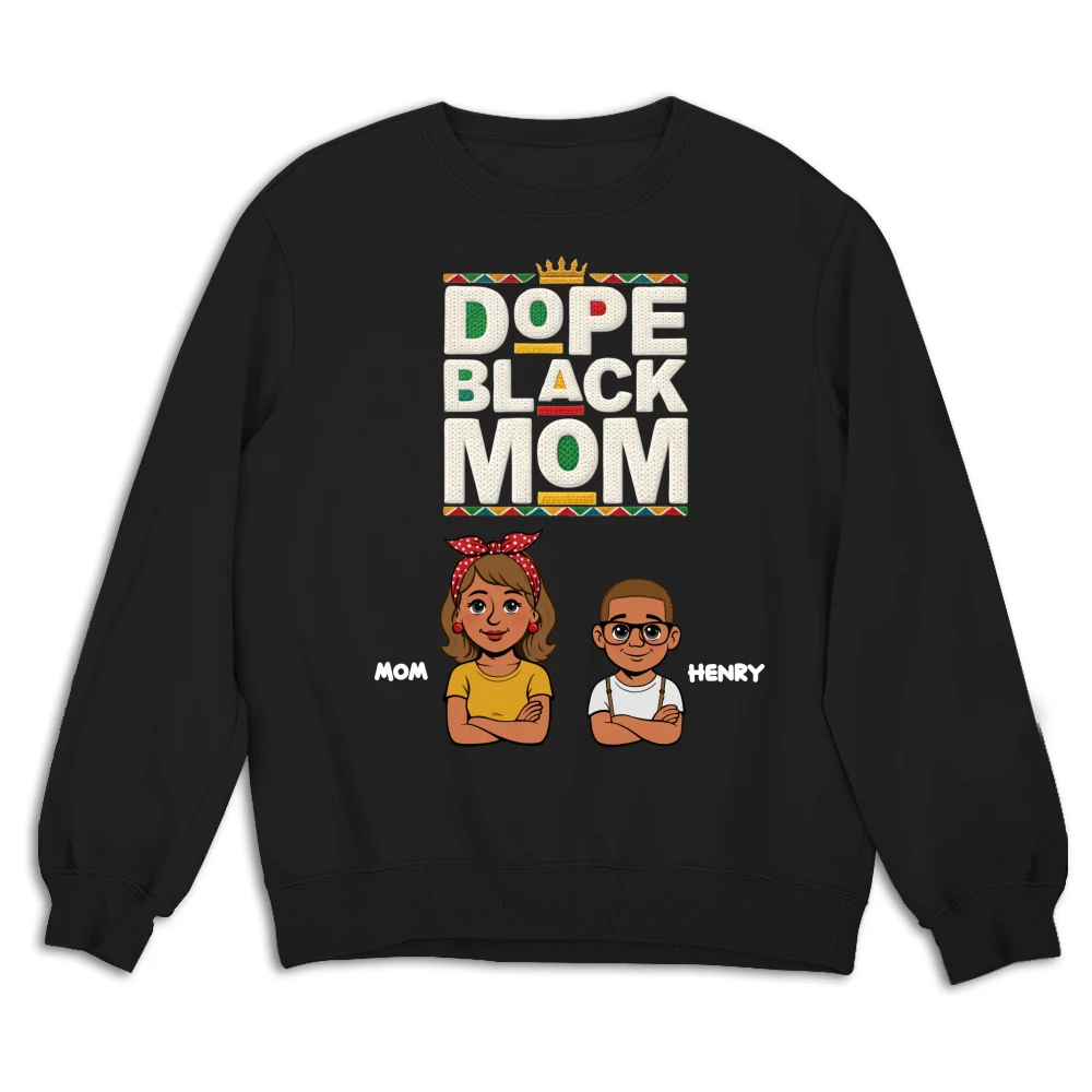 Dope Black Mom Black History Month - Personalized Custom Shirt - Image 13