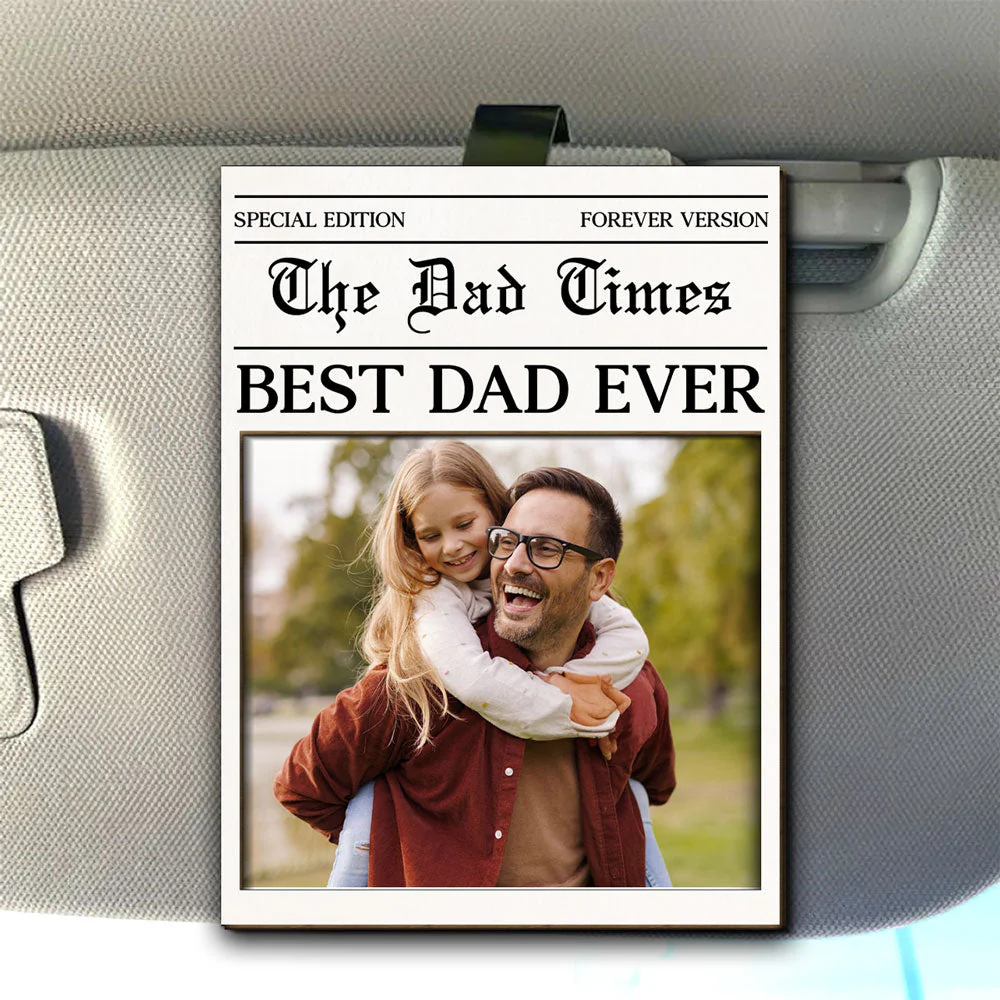 Drive Safe Daddy - Personalized Custom Car Visor Clip - Image 2