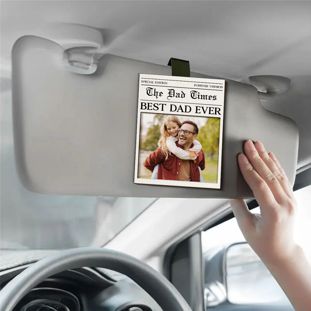 Drive Safe Daddy - Personalized Custom Car Visor Clip - Image 4