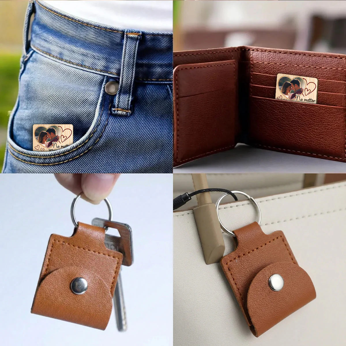 Drive Safe Man - Personalized Custom Wooden Pocket Hug - Image 4