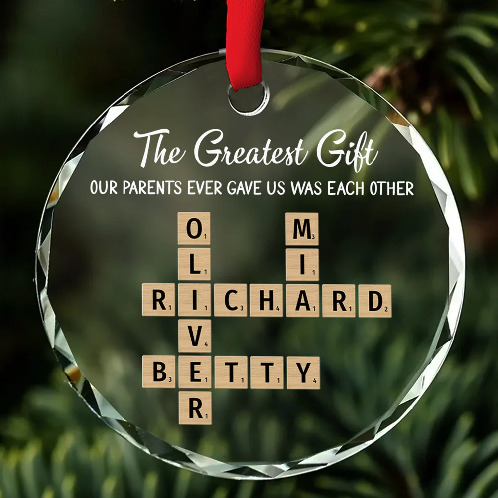 Each Other - Personalized Custom Glass Ornament