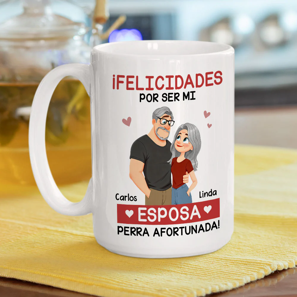 El amor eres tú - Taza de café personalizada - Image 4