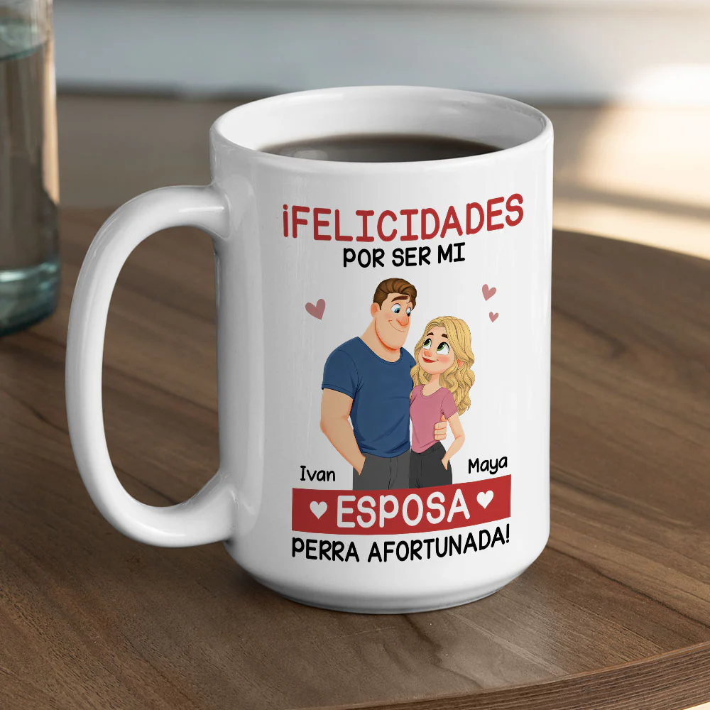 El amor eres tú - Taza de café personalizada - Image 5