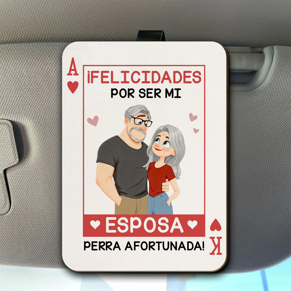 El Amor Es Tuyo - Clip Personalizado Para Visera De Coche