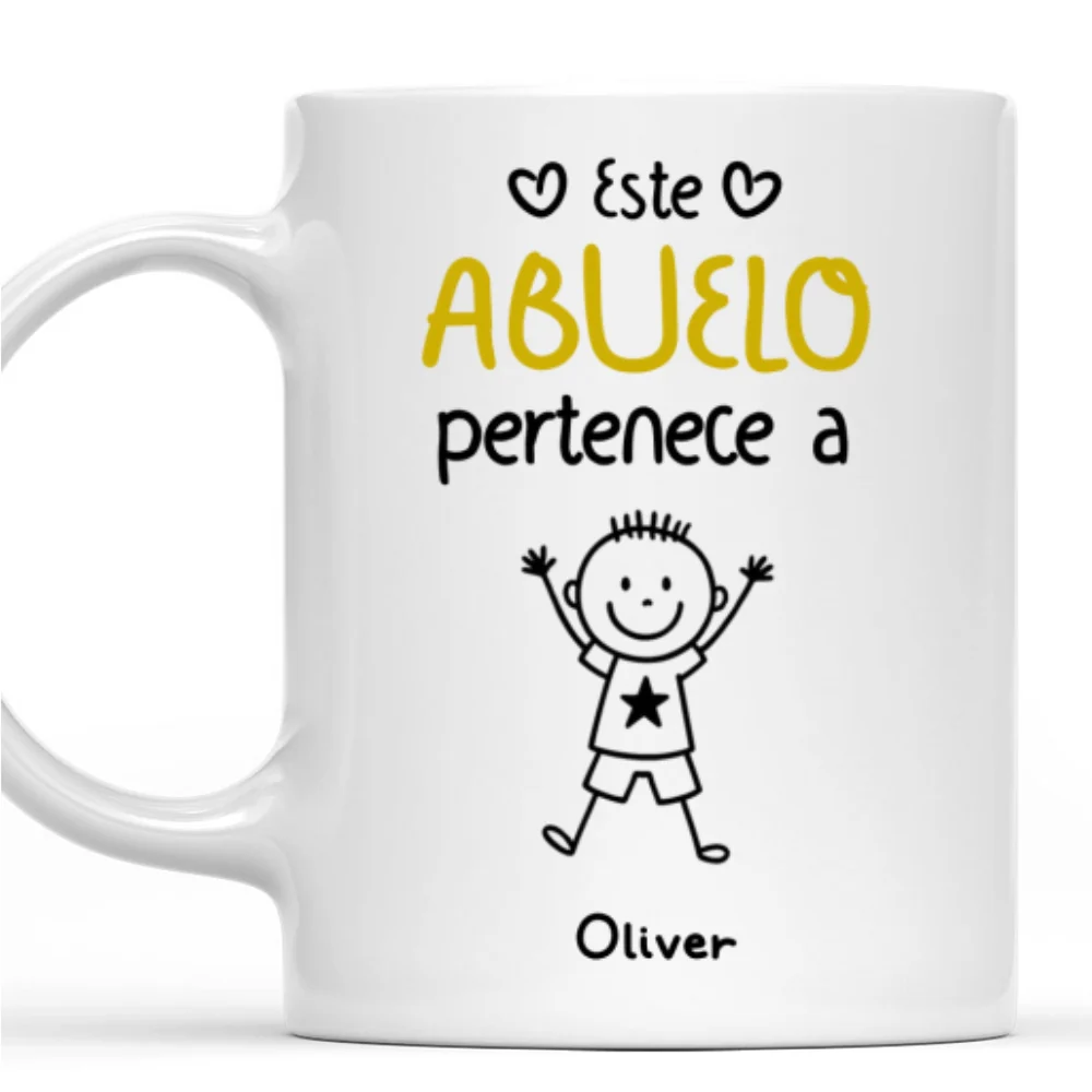 El Mejor Abuelo Del Mundo - Taza Personalizada de Café - Image 8
