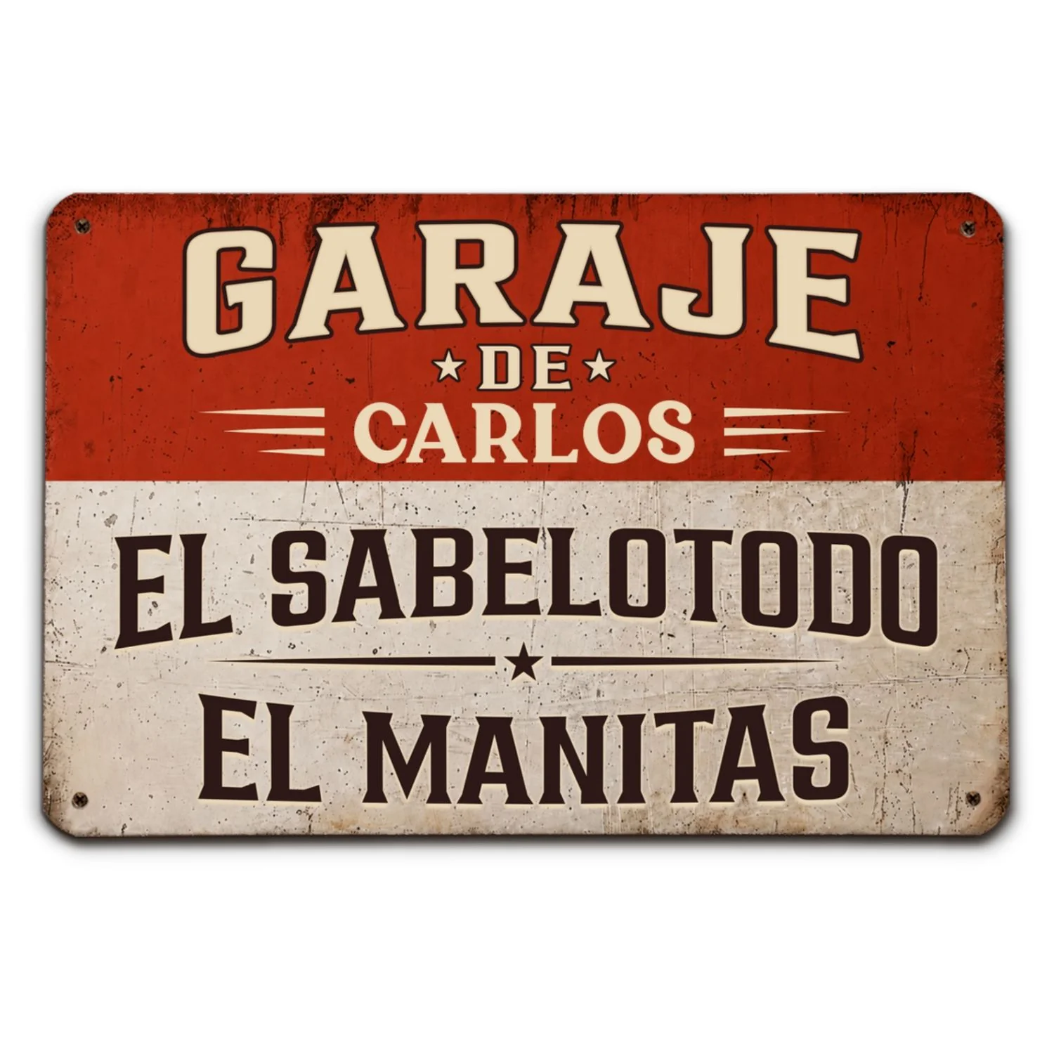 El Sabelotodo y El Manitas – Cartel de Metal Personalizado - Image 8