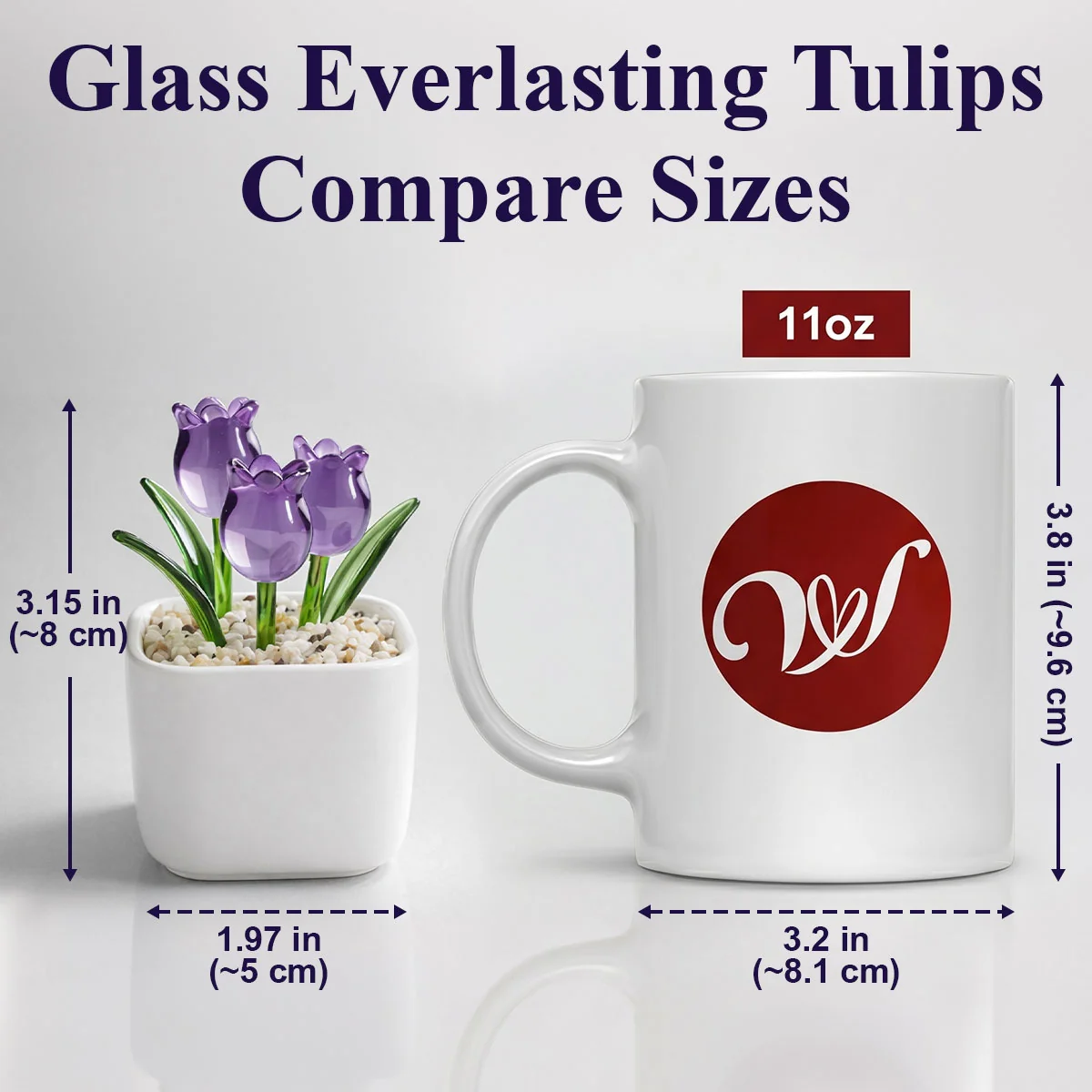My Daughter - Personalized Custom Glass Everlasting Tulips - Image 4