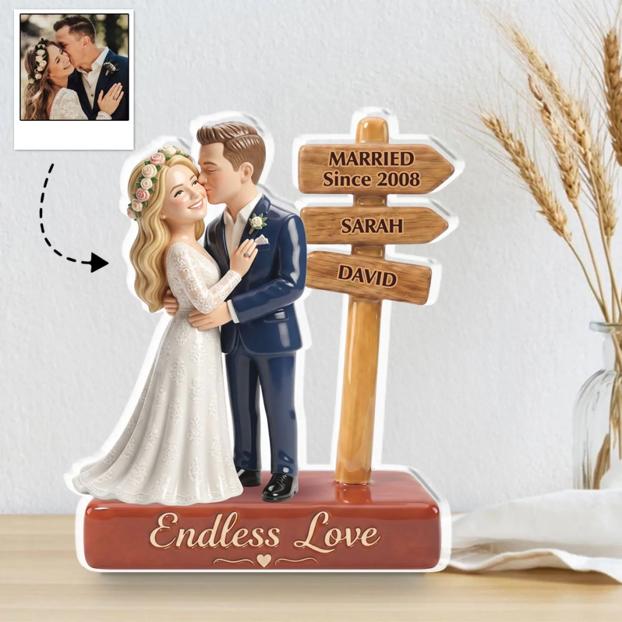 Endless Love - Personalized Custom Acrylic Plaque - Image 2