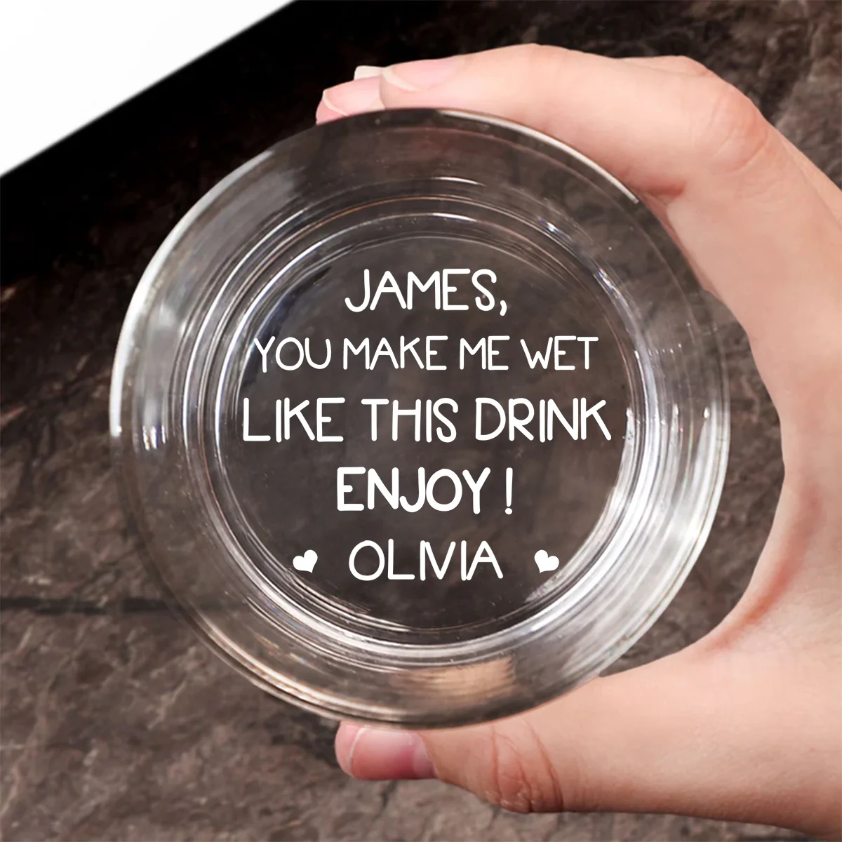 Enjoy Me - Personalized Custom Engraved Whiskey Glass - Image 6